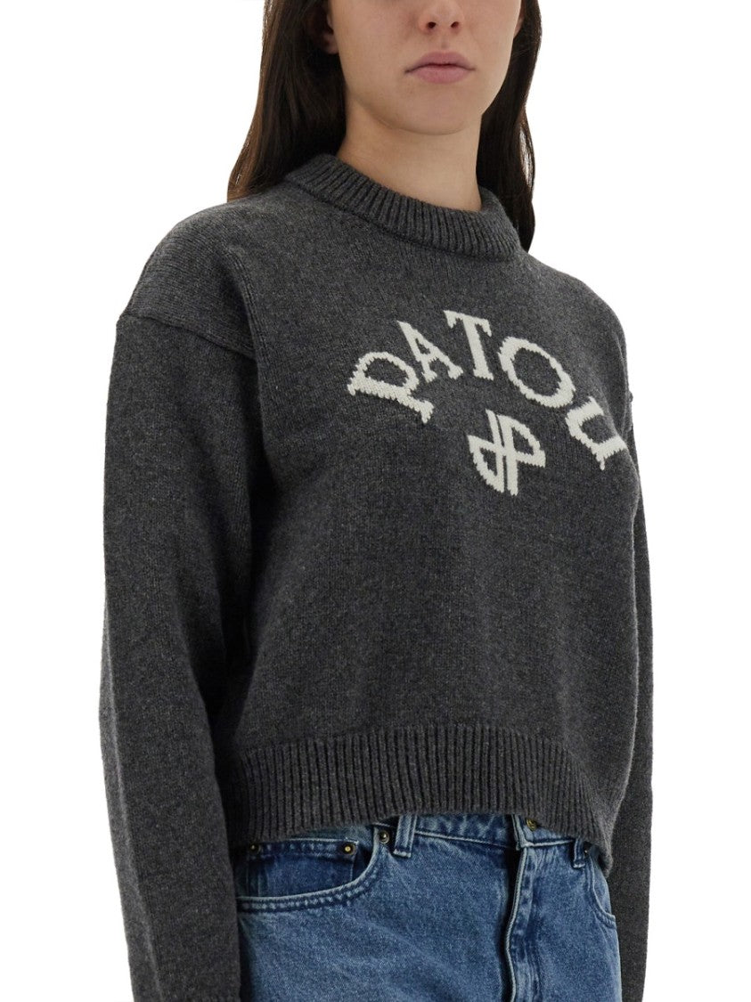 Patou Jersey With Logo And Monogram "Jp"