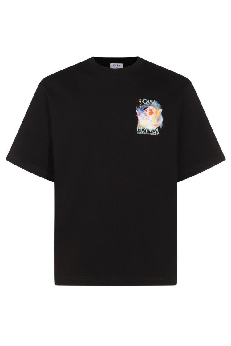 Casablanca Galactic Connection Oversized T-Shirt In Organic Cotton