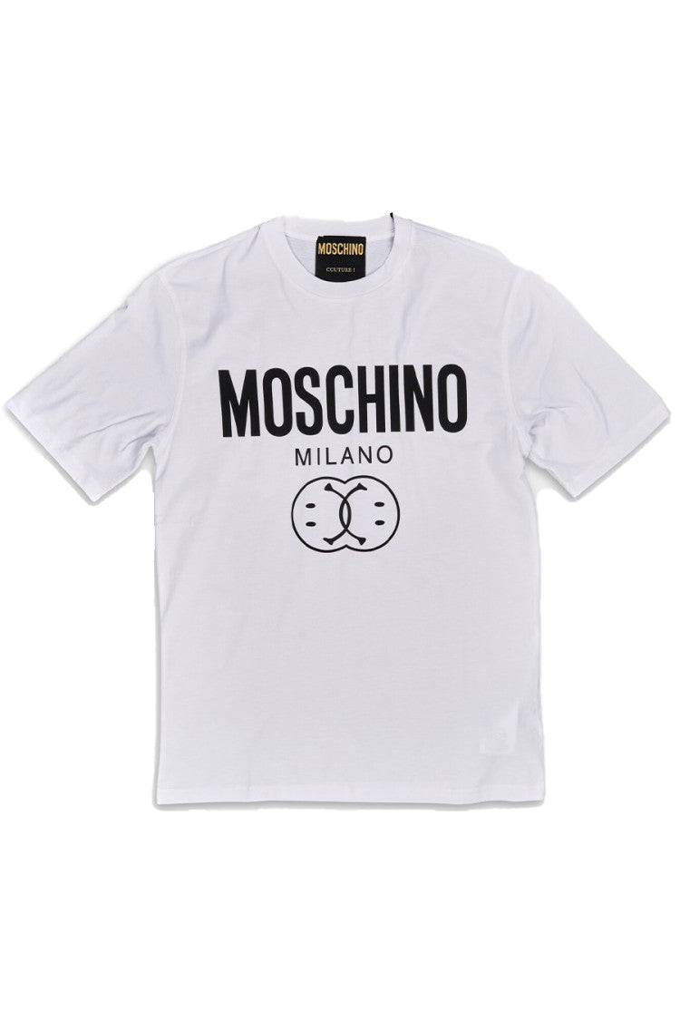 Moschino Iconic Cotton T-Shirt With Moschino Logo And Casual Fit