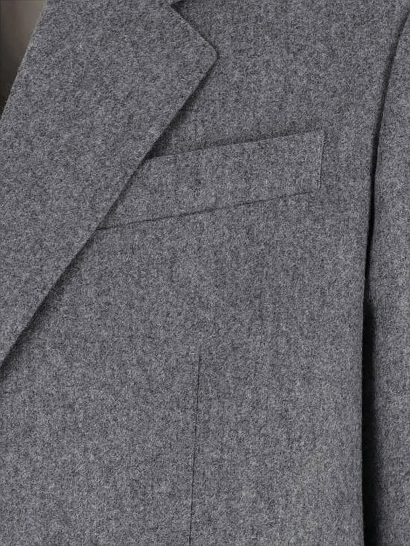 Ami Tailored Wool Blazer With Notch Lapel