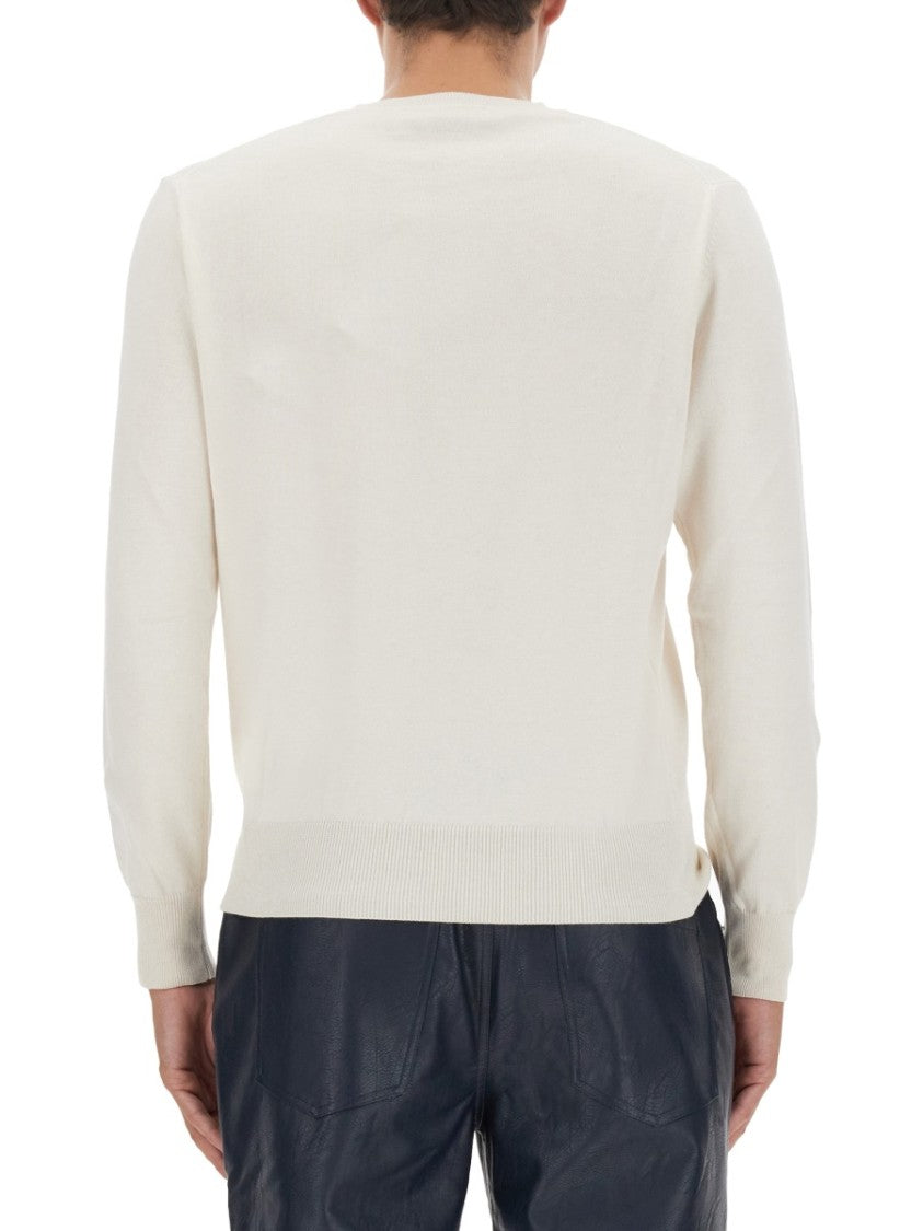 Vivienne Westwood Cotton-Cashmere Blend Jersey With Embroidered Logo
