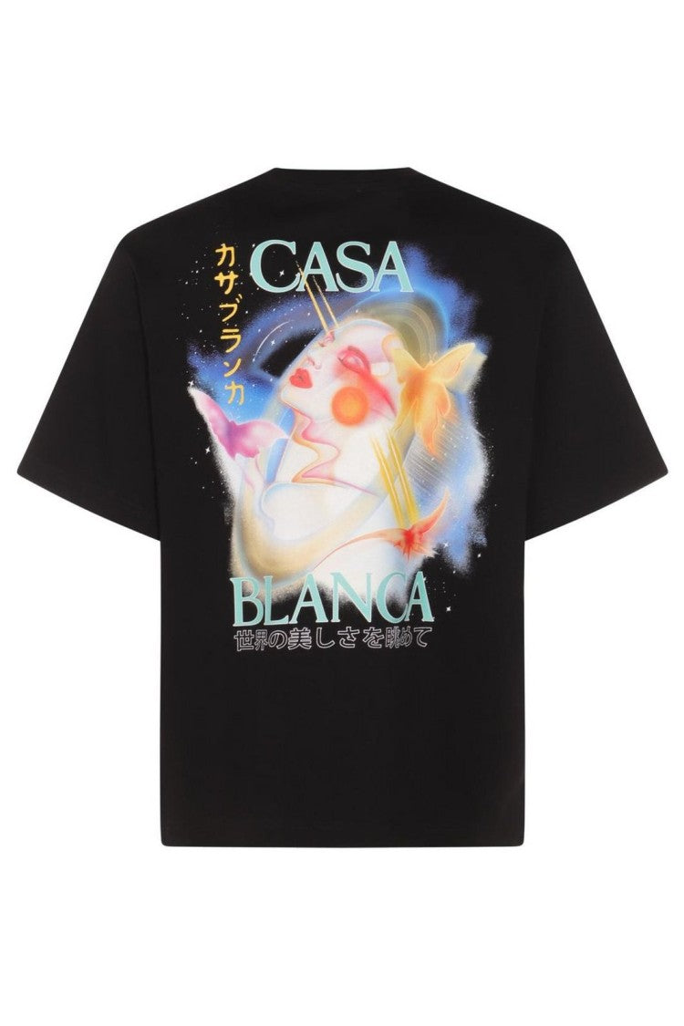 Casablanca Galactic Connection Oversized T-Shirt In Organic Cotton