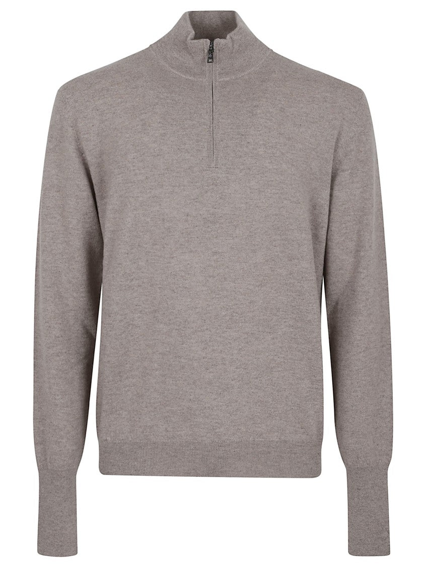 Ballantyne Pure Cashmere Half-Zip Pullover