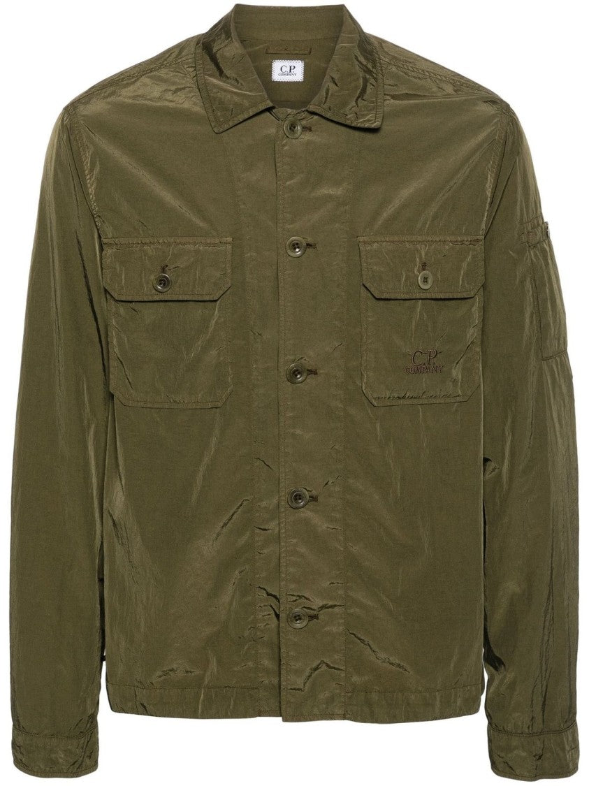 C.P. Company Relaxed Fit Grey Nylon Overshirt