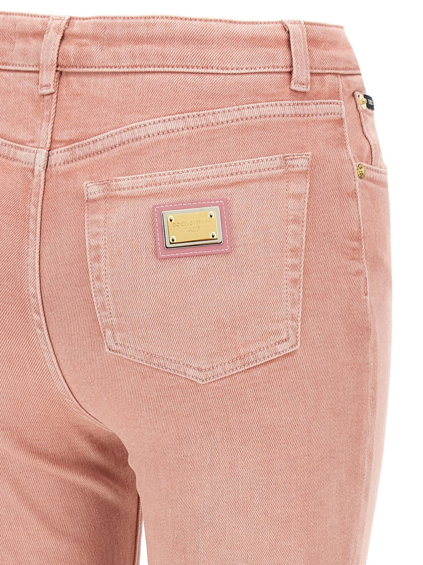 Dolce & Gabbana Artisanal Stretch Denim High-Waist Jeans