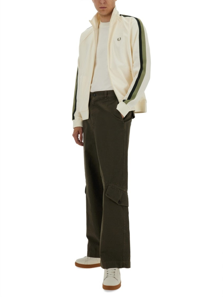 Fred Perry Track Jacket With Contrasting Webbing