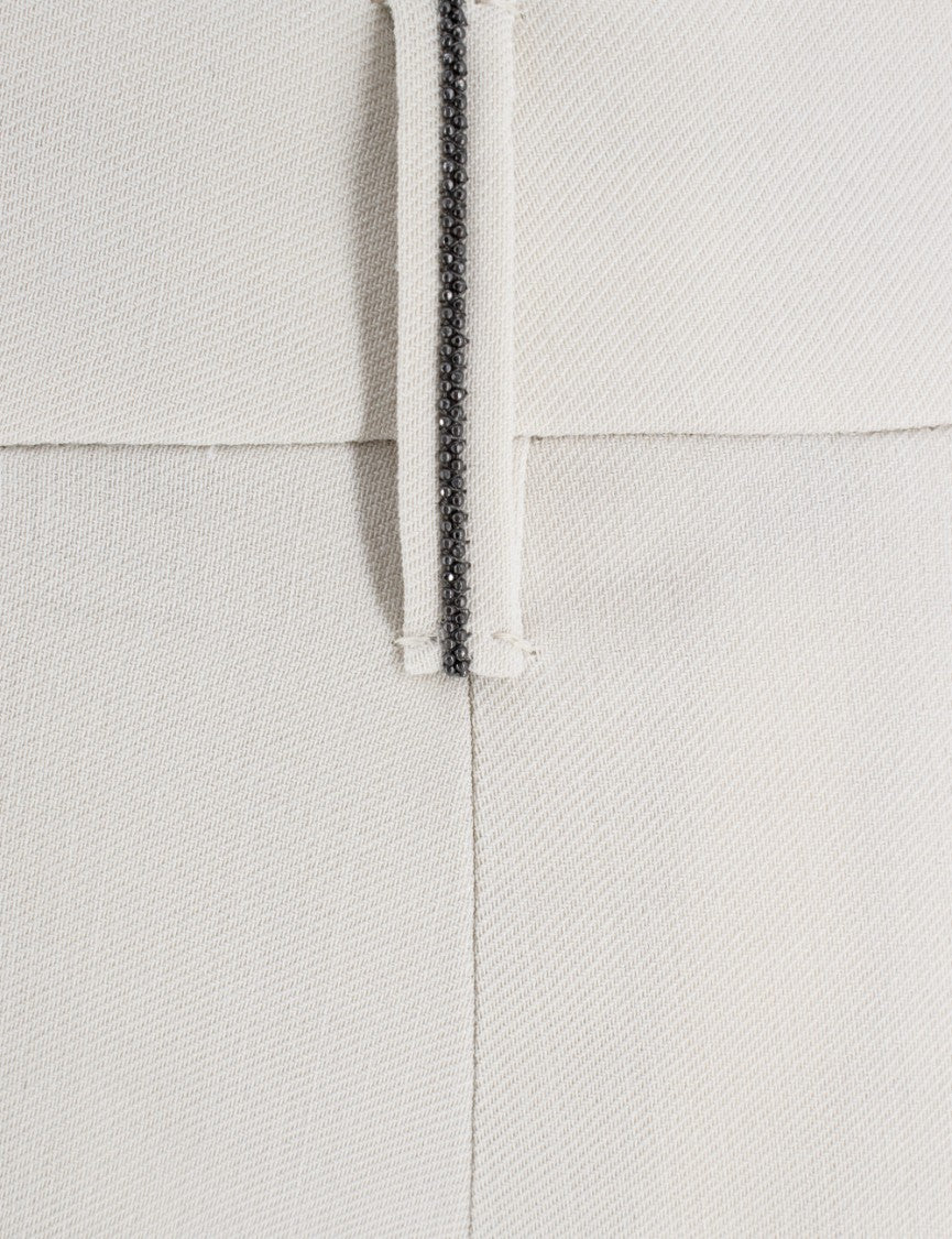 Brunello Cucinelli Beige Slouchy Trousers
