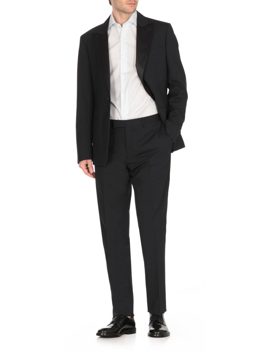 Lardini Double-Breasted Virgin Wool Suit