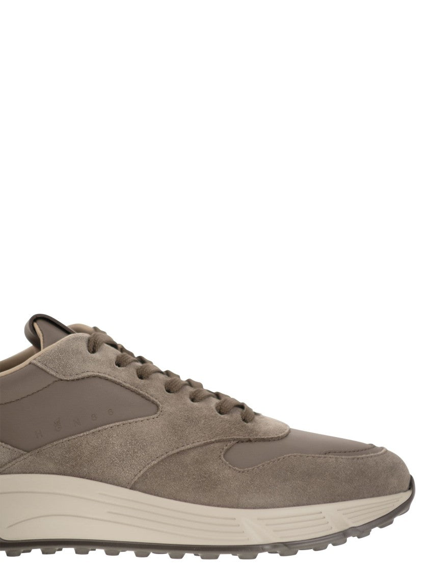 Hogan Hyperlight Trainers In Suede And Fabric
