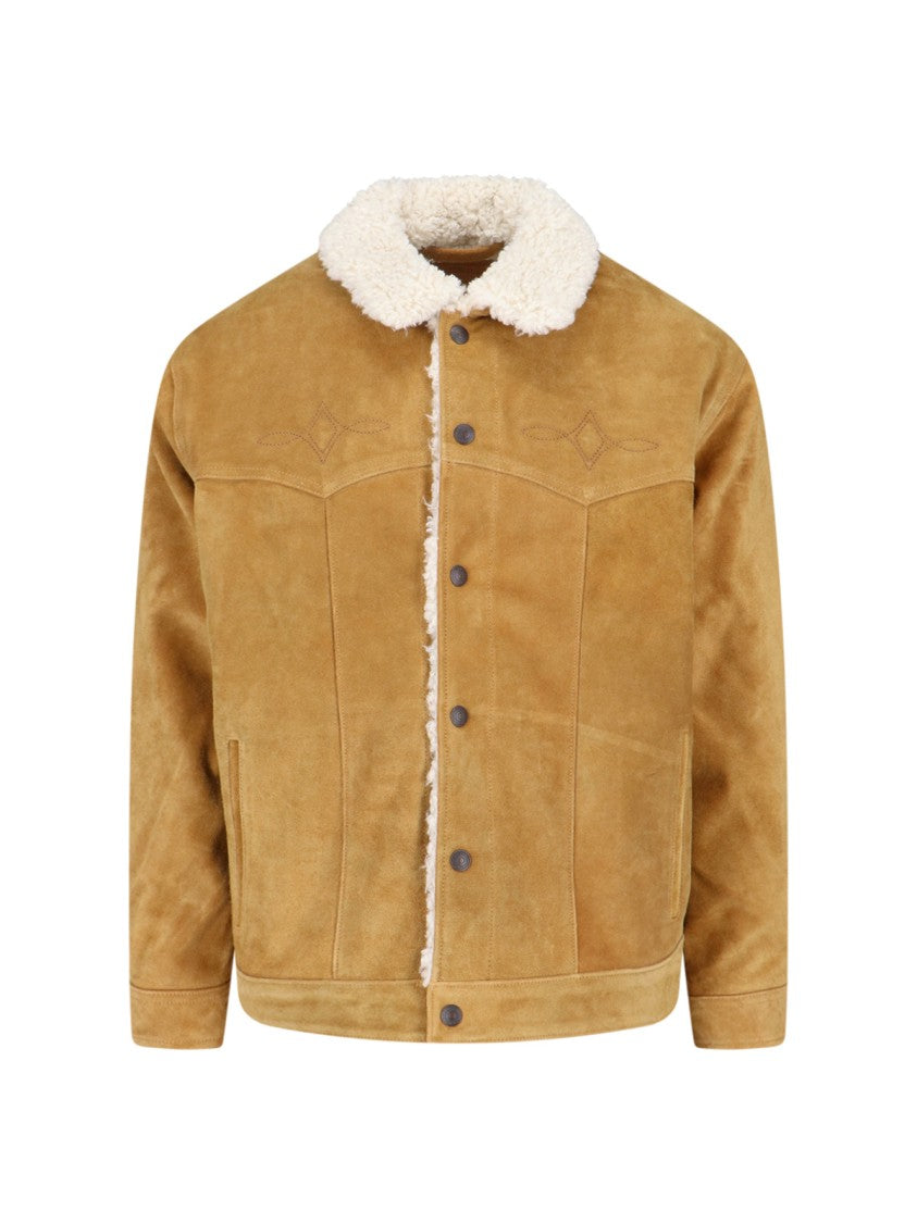 Levi's Strauss Brown Structured Fit Jacket With Button Closure