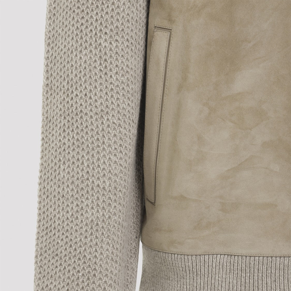 Zegna Suede Leather And Cashmere Jacket