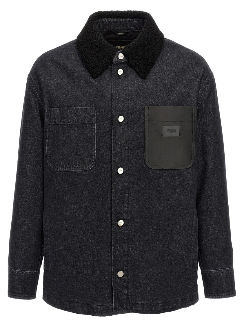 Fendi Lightly Padded Denim Jacket