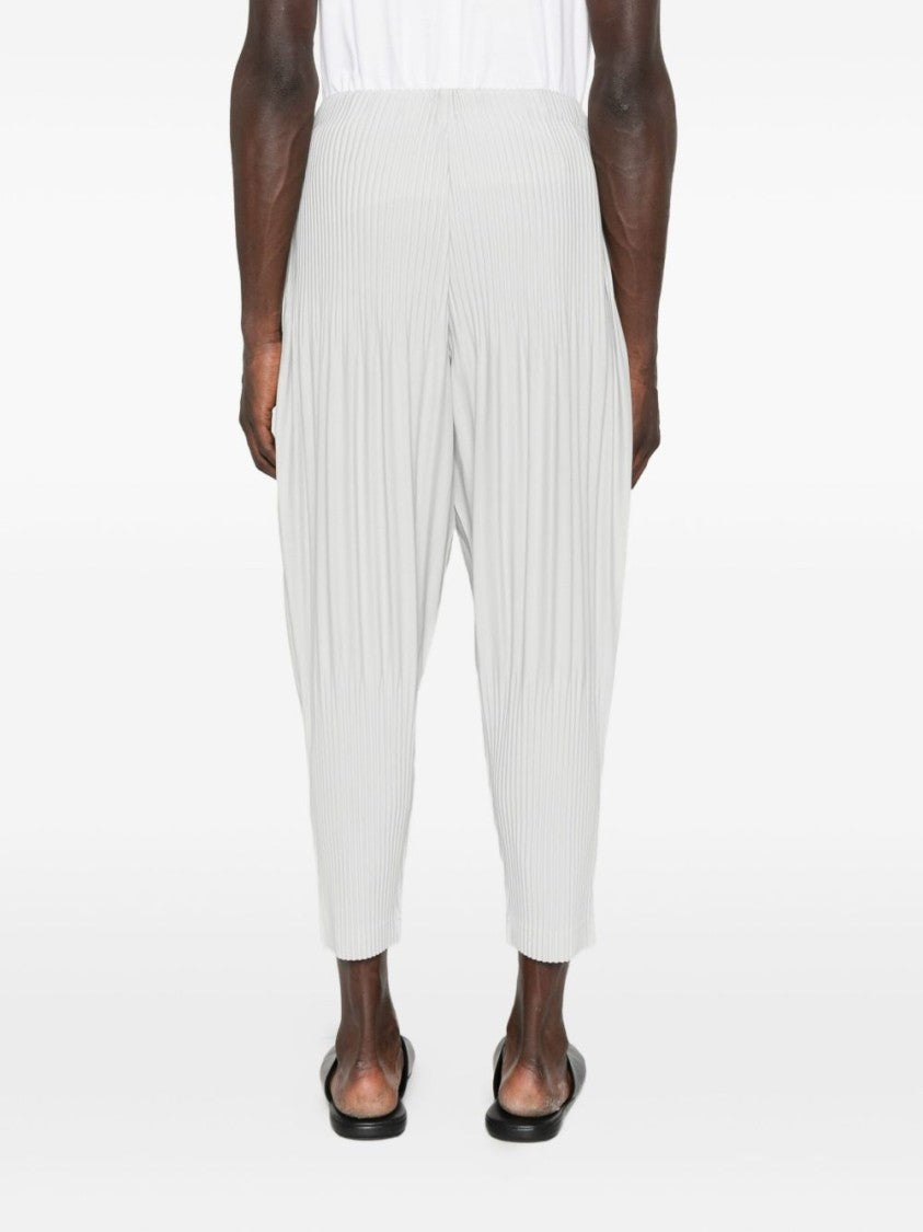 Homme Plissé Issey Miyake Light Grey Plissé Finish Ballon Pants