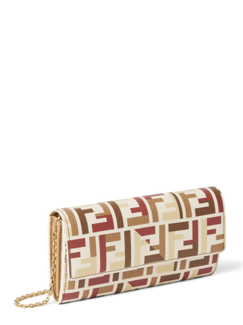 Fendi "Continental" Wallet With Chain