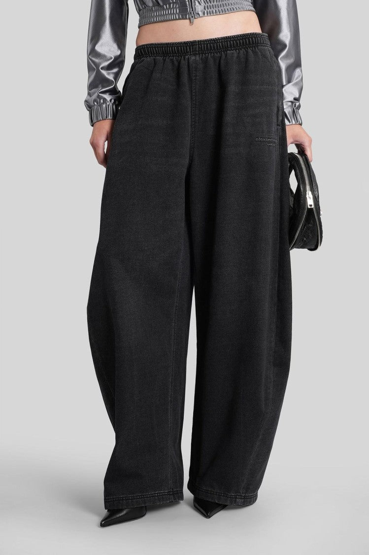 Alexander Wang Denim Sweatpant W/ Elasticated Drawstring Wais