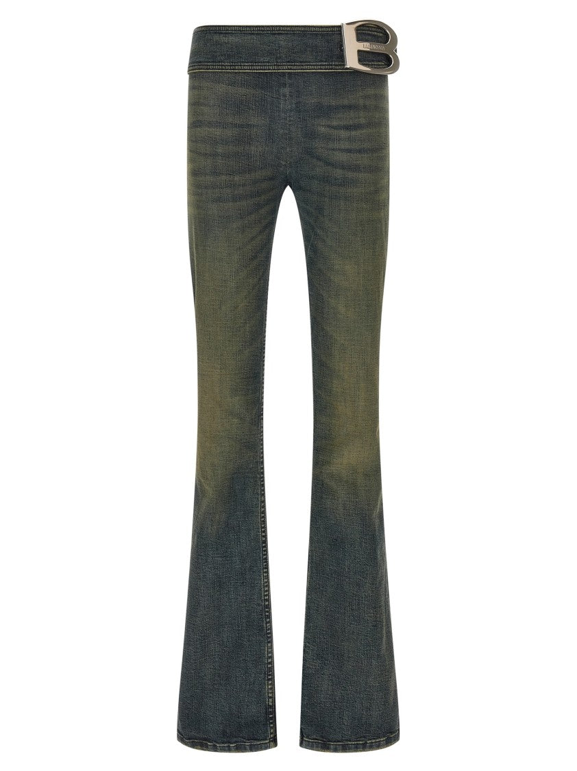 Balenciaga 'Bootcut Buckle' Jeans