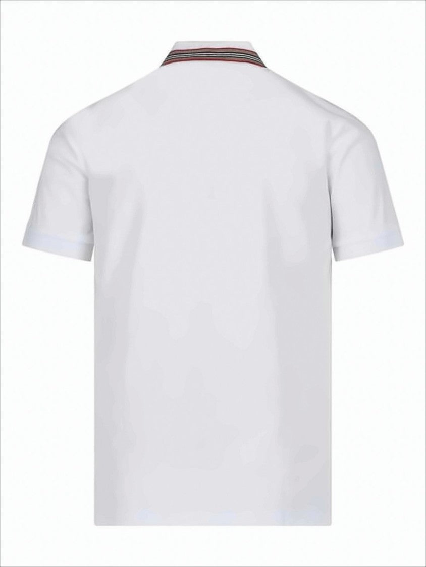 Burberry Textured Cotton Polo Shirt