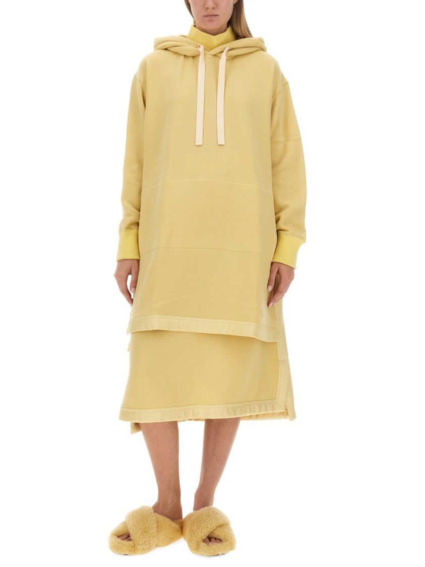 Jil Sander Flowing Virgin Wool Midi Skirt