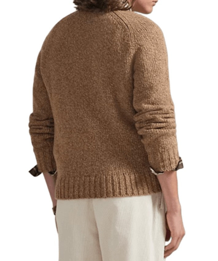 Polo Ralph Lauren Camel Marl Chunky Knit Sweatshirt