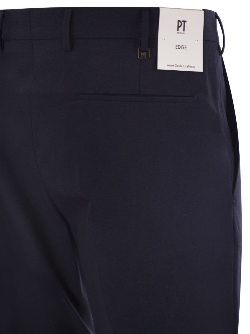 Pt Torino Dieci - Stretch Virgin Wool Trousers