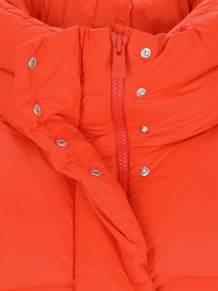 Bacon "Puffa Ring" Orange Quilted Nylon Down Jacket
