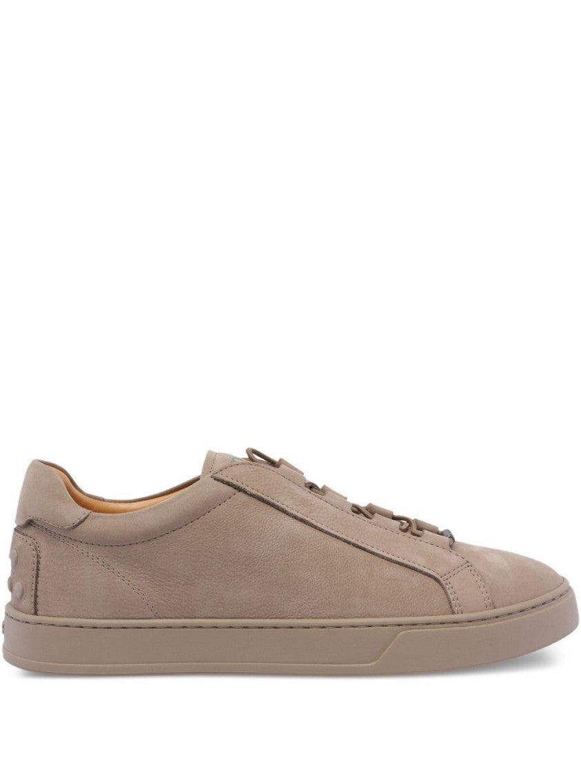 Tod's Nabuk Sneakers With Minimalist Design And Logo Detail