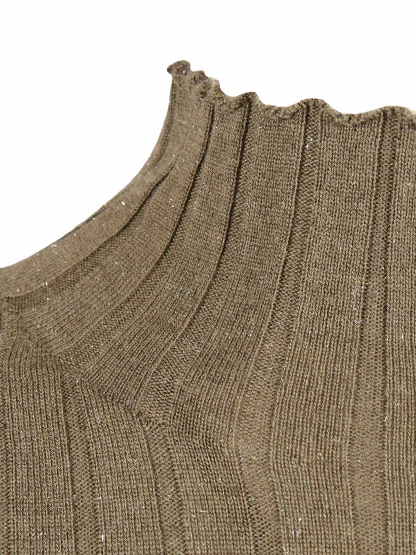 Peserico Relaxed Fit Neutrals Knitted Sweater