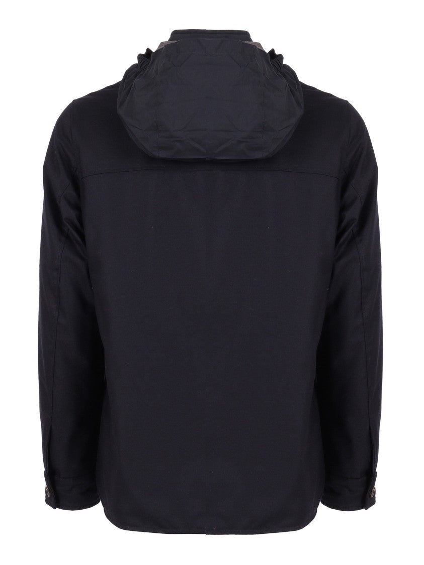 Moorer Tailored Black Wool And Cashmere Duino-Ll Jacket