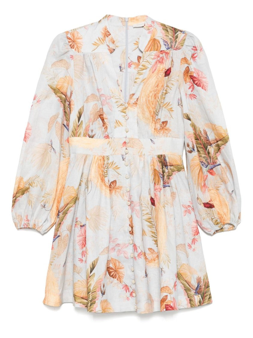 Zimmermann Ascension Plunge Mini Dress