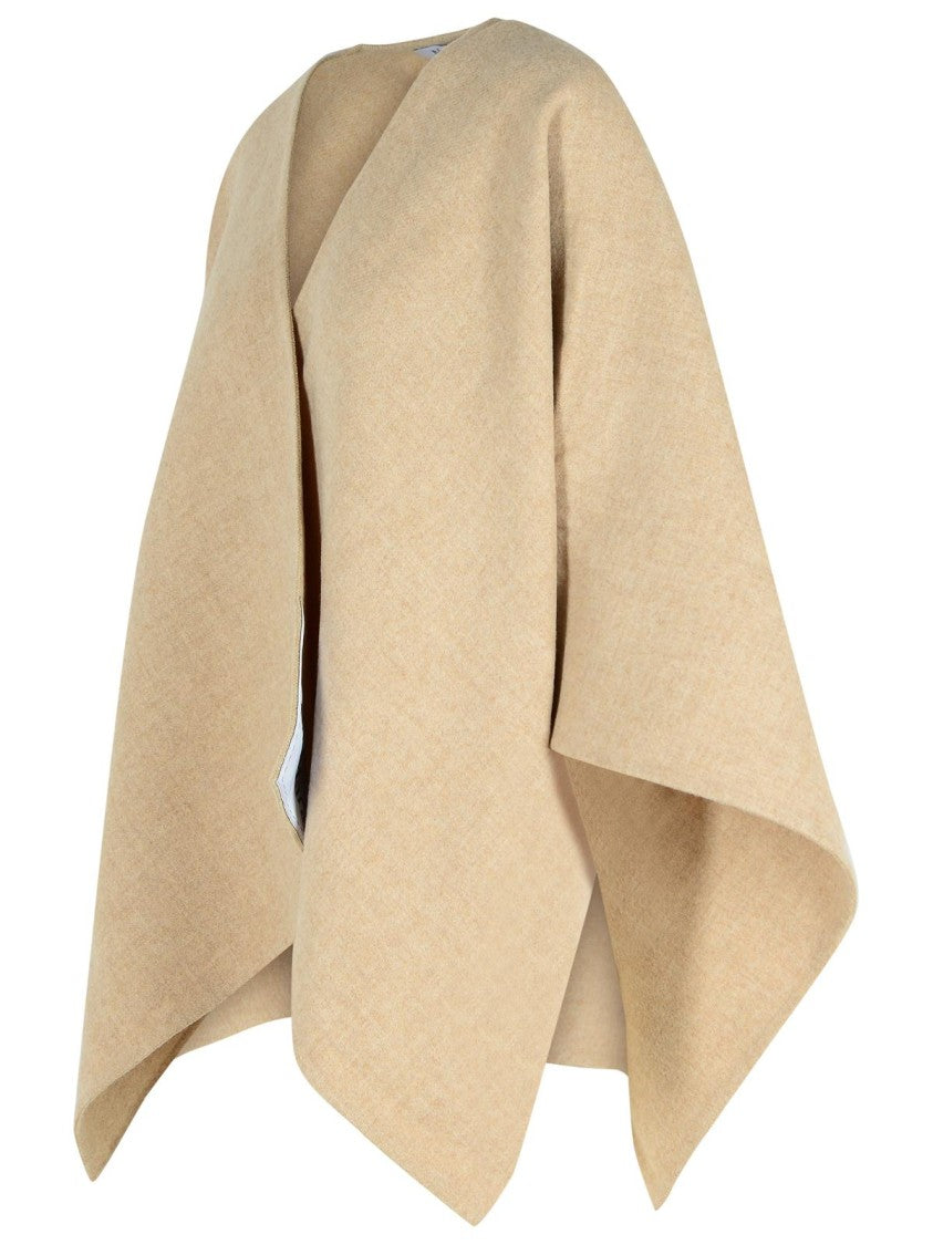 Max Mara 'Serra' Alpaca Sand Blend Shawl