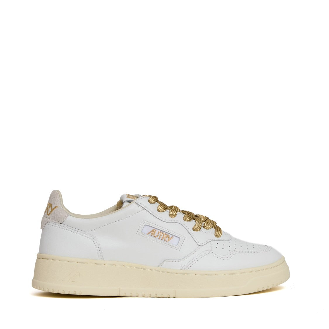 Autry Medalist Low Sneakers In White Leather
