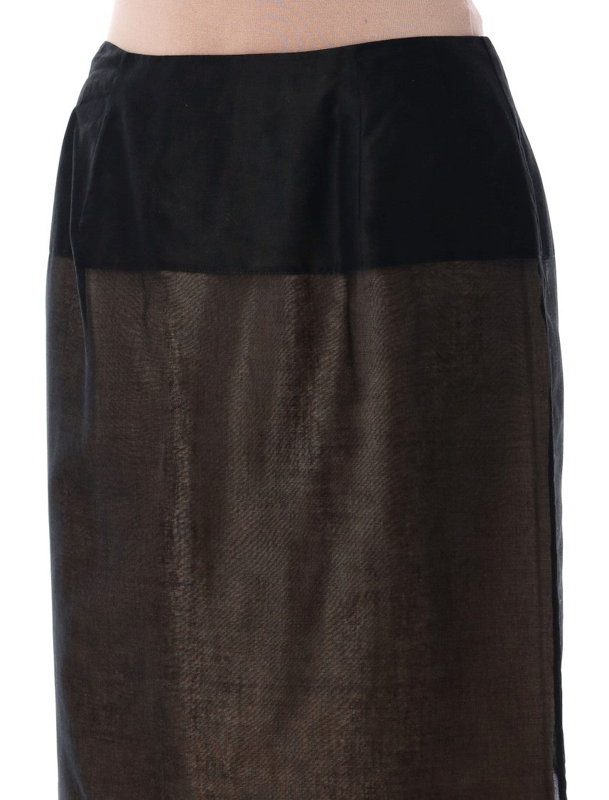 Carven Midi Skirt Double