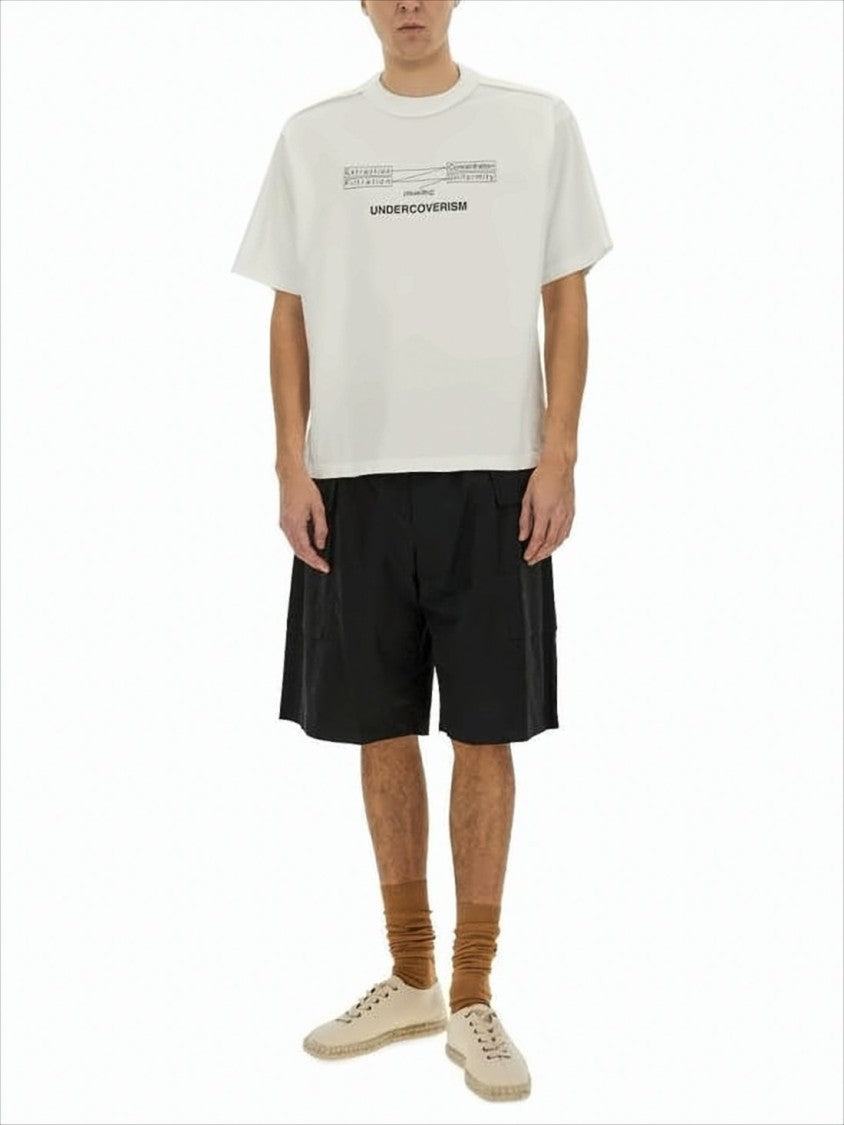 Undercover Boxy Relaxed-Fit Cotton T-Shirt With Graphic Print