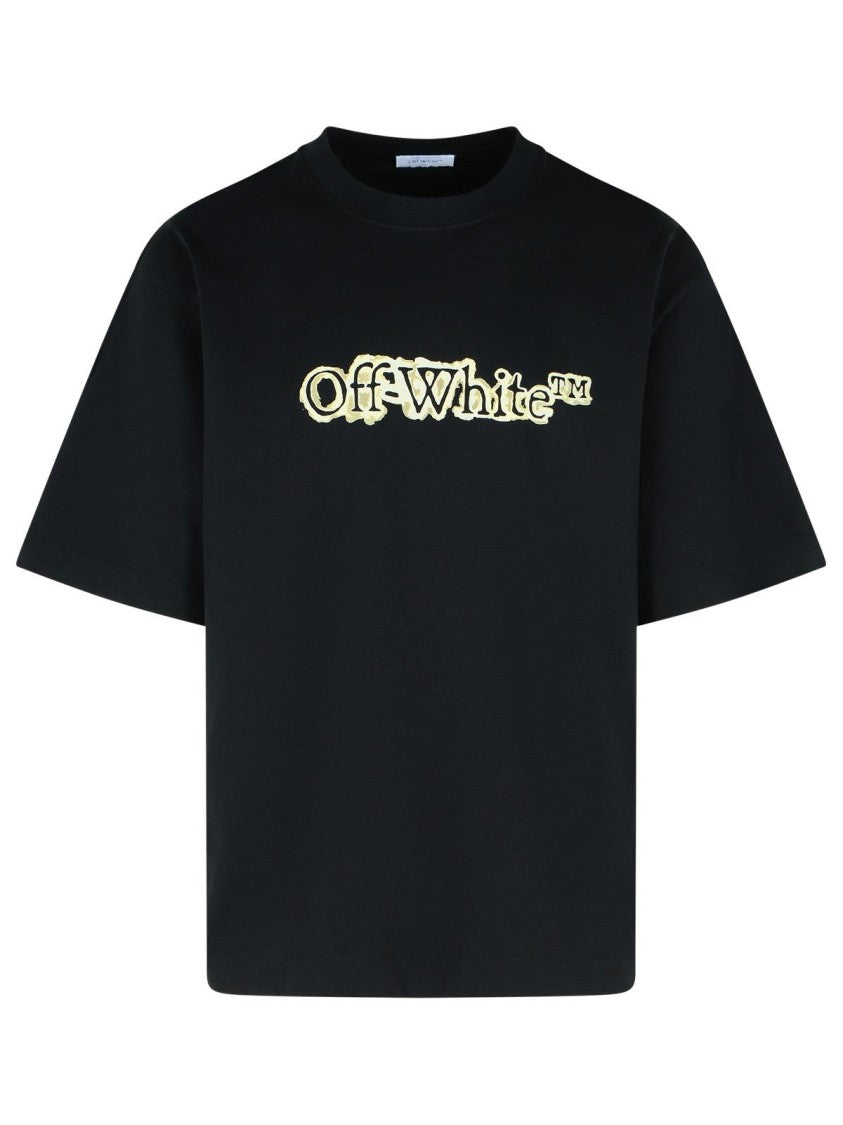 Off-White 'Cloudy Arrow' Black Cotton T-Shirt