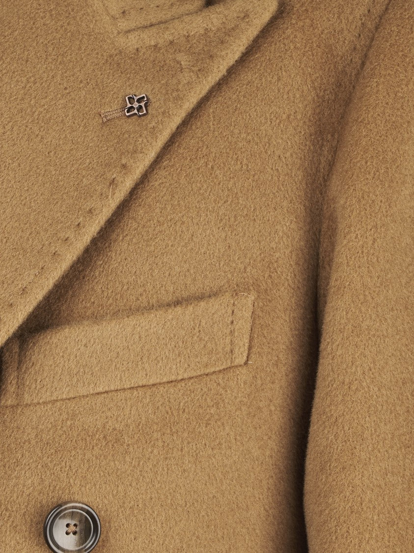 Tagliatore Long Unlined Tailored Wool Coat With Minimalist Design