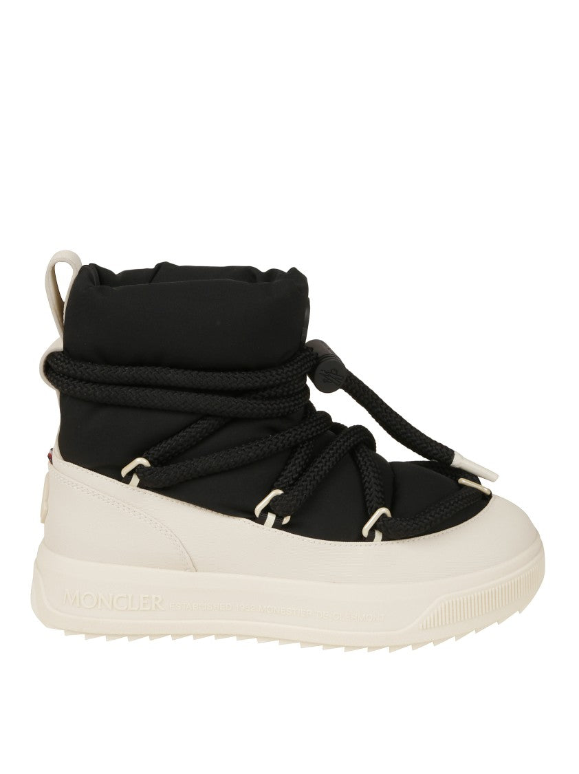 Moncler Ankle-High Boots With Smooth Finish And Sturdy Sole