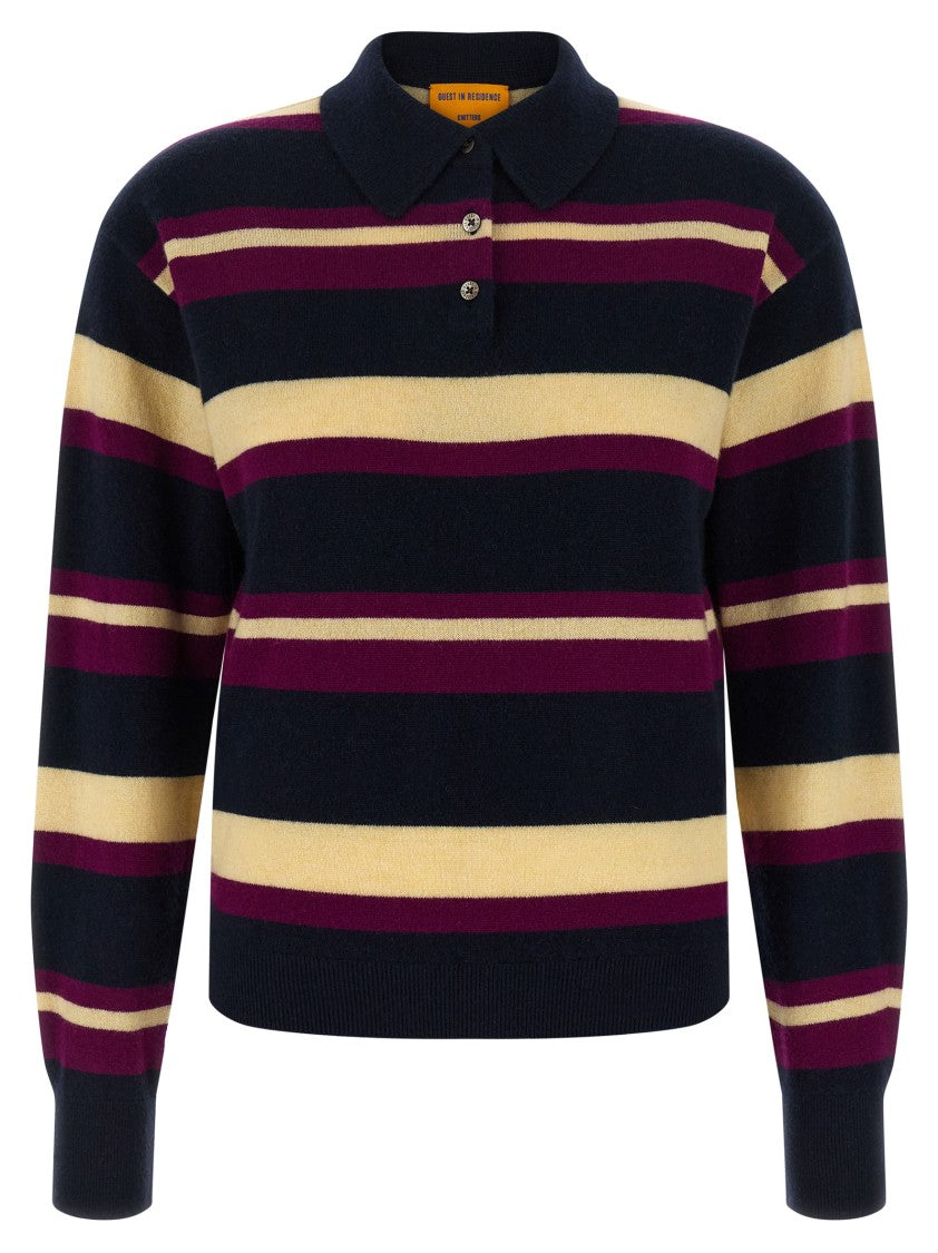 Guest In Residence 'Collegiate Stripe' Polo Shirt