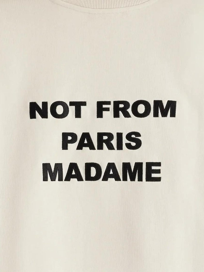 Drôle De Monsieur Statement Slogan Sweatshirt Crafted