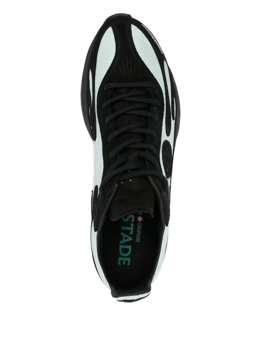 Casablanca Casablanca Sneakers With Bold Green Flame Accents