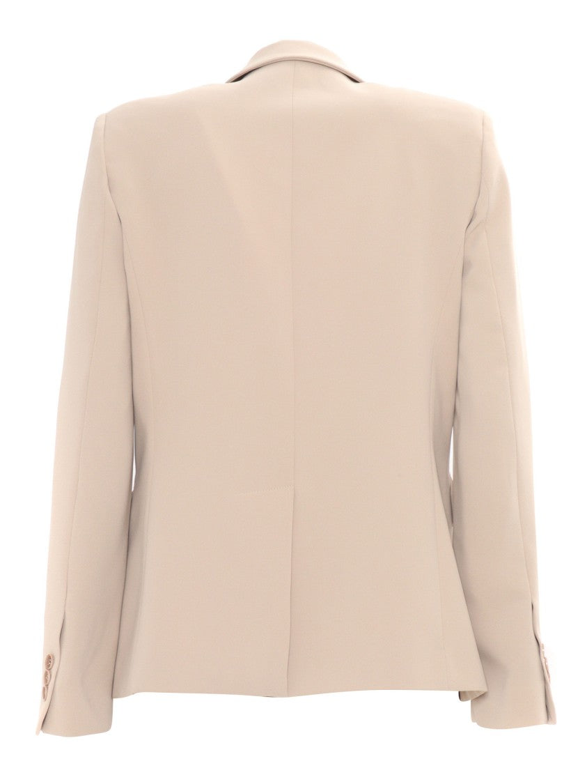 P.A.R.O.S.H. Tailored Blazer With Single-Button Closure And Notched Lapels