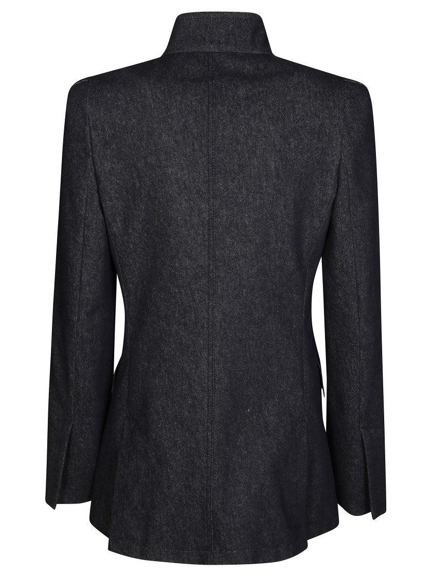 Max Mara Beatrice Black Jacket With Notched Collar