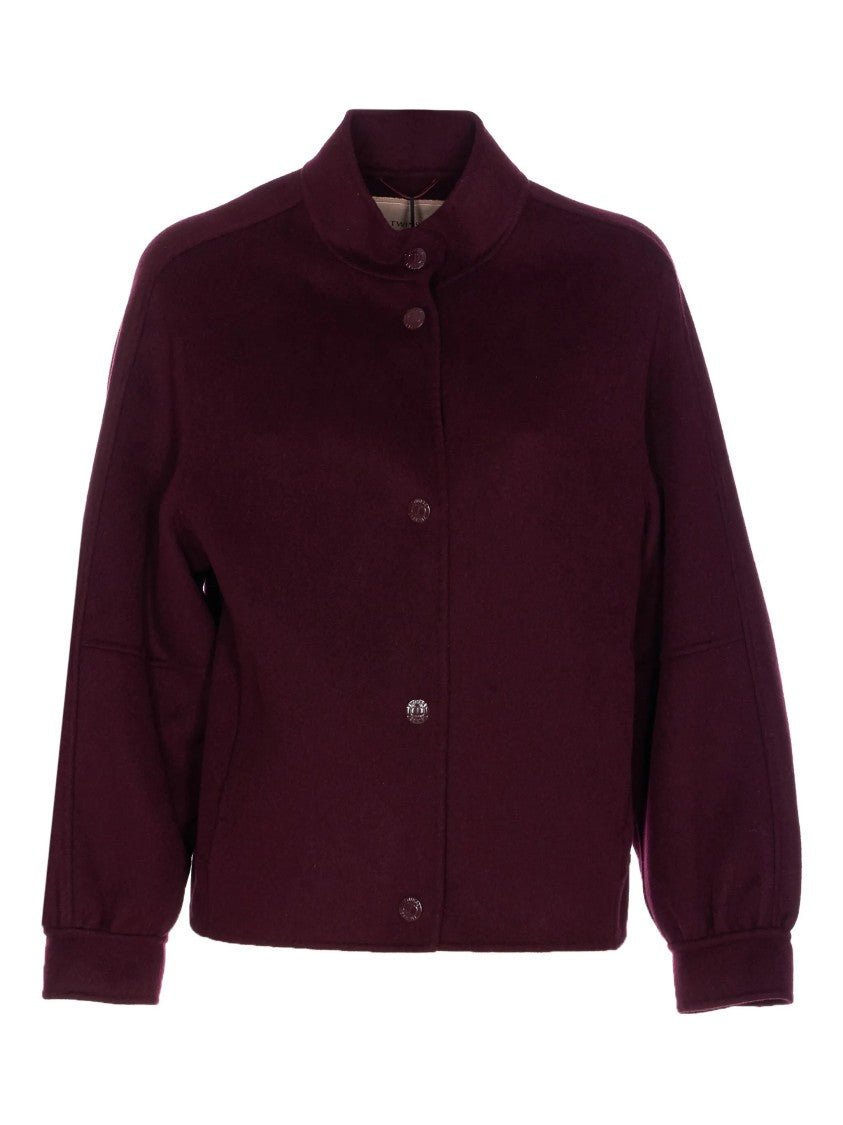Twin-Set Double-Faced Bomber Jacket With High Collar