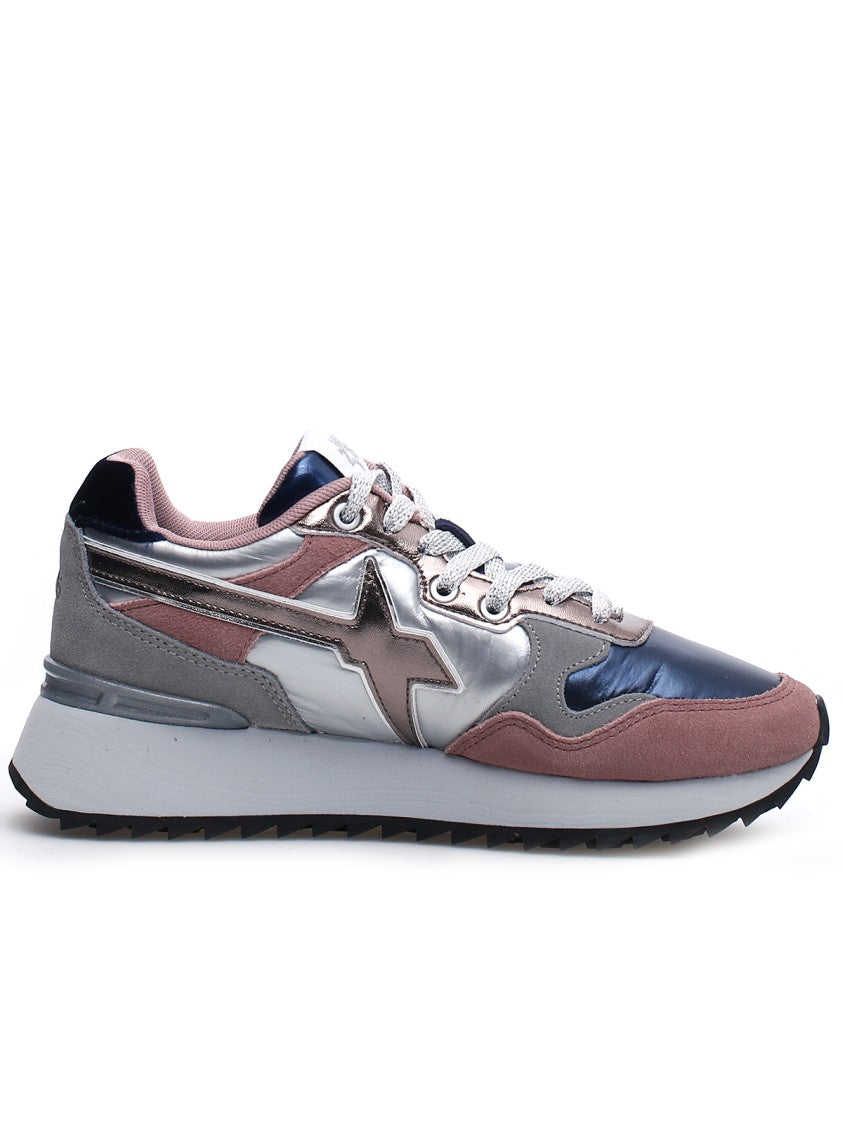 W6yz Technical Fabric And Eco Leather Sneaker