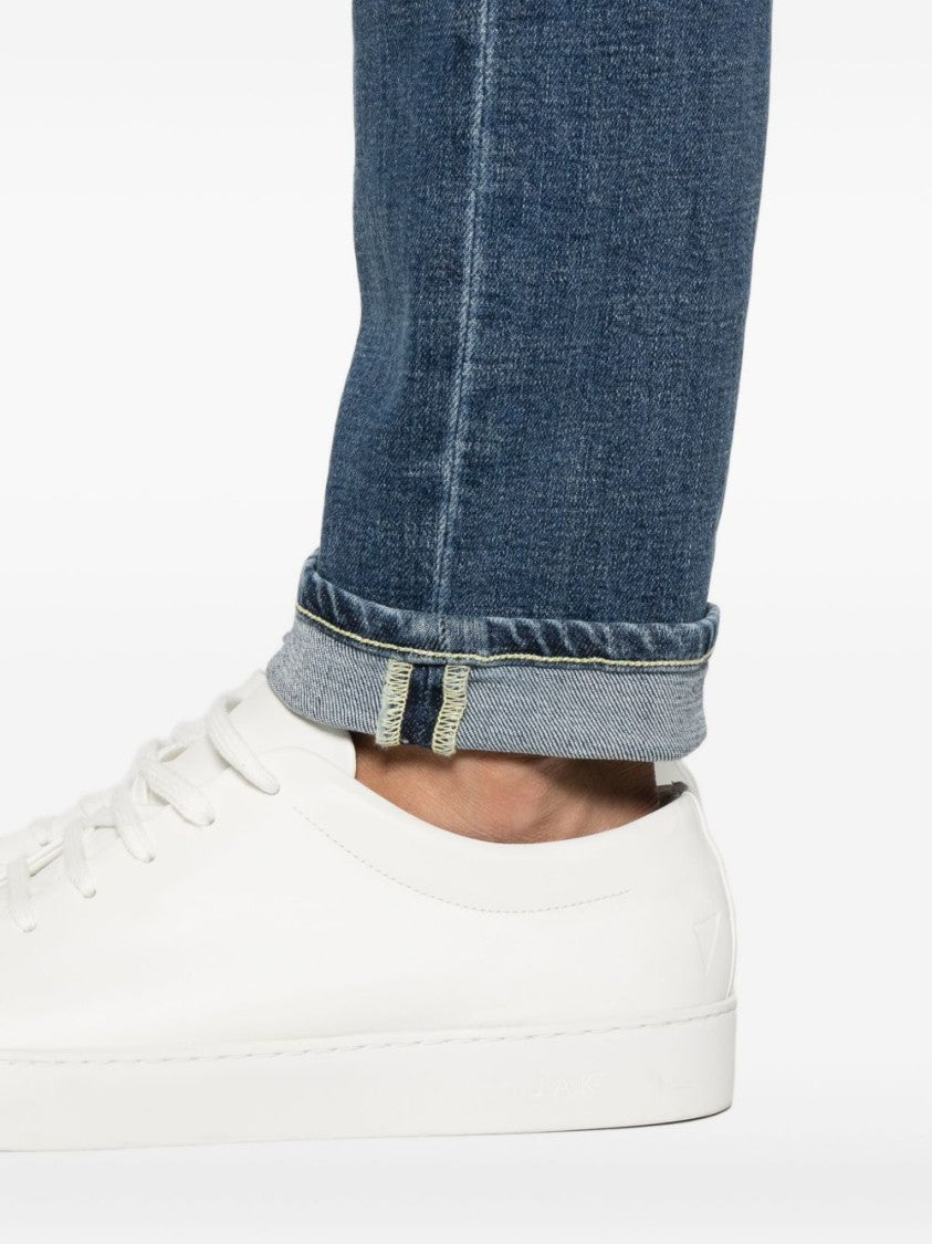 Dondup Classic Straight-Leg Denim Jeans With Five-Pocket Design