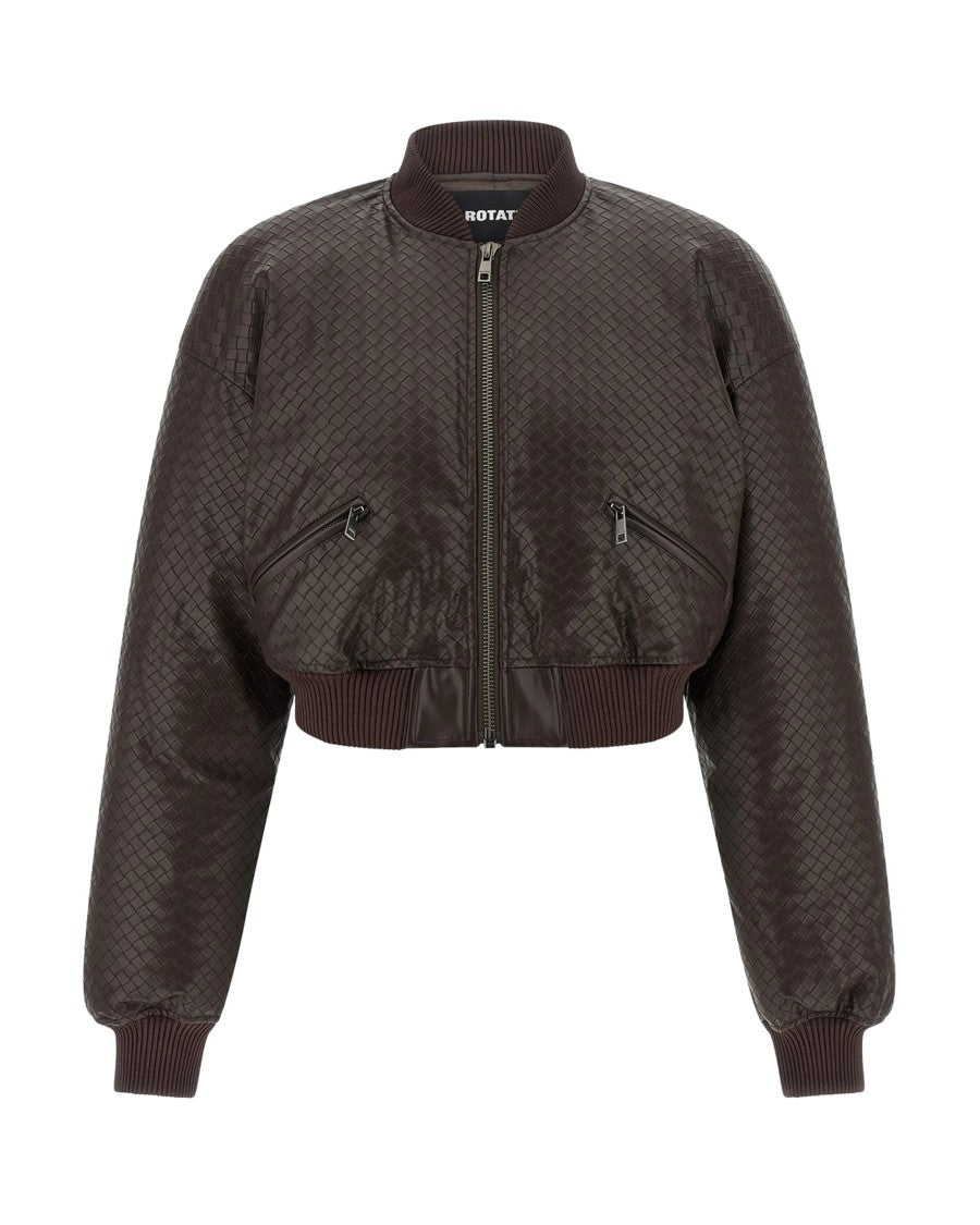 Rotate Bomber Intrecciato Chicory Coffee