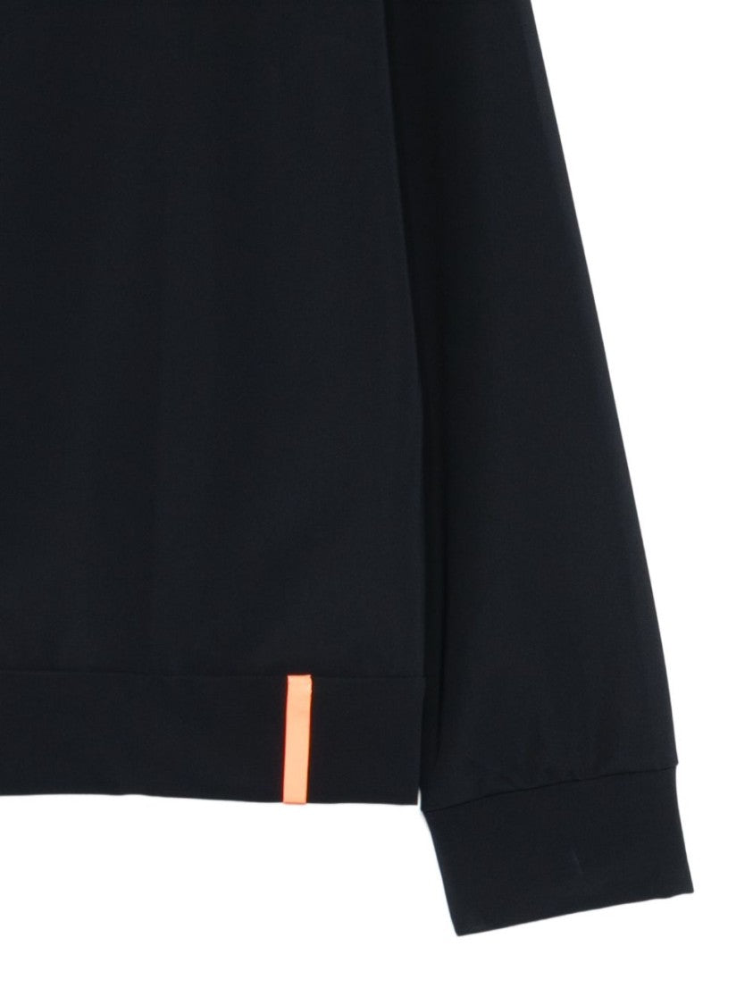 Rrd Knit Design Blue Sweater With Round Neckline