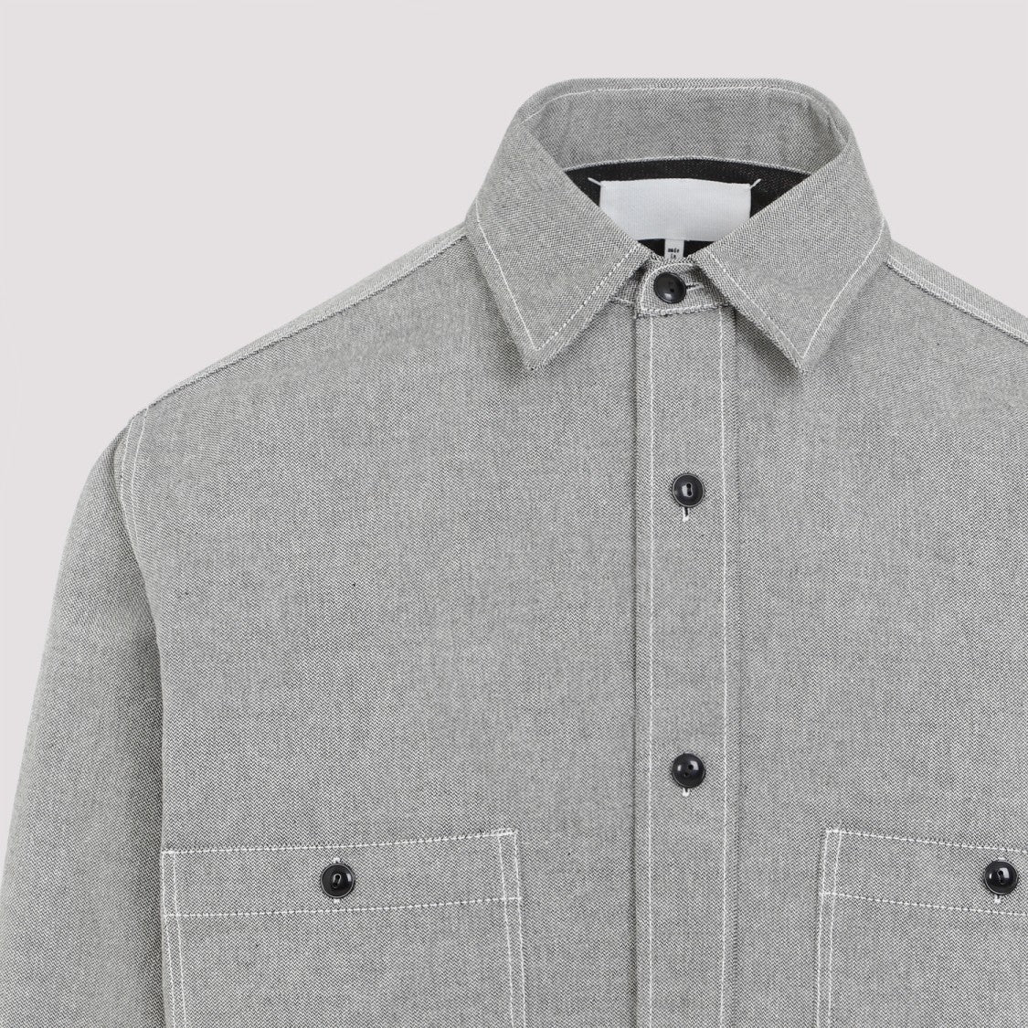 Maison Margiela Caviar Grey Cotton Shirt