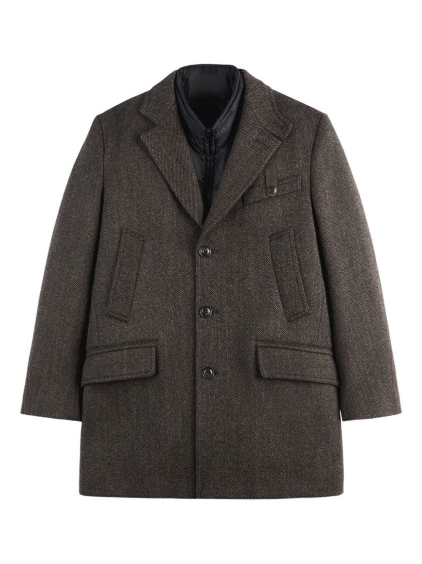 Fay Tailored Men's Coat With Structured Silhouette