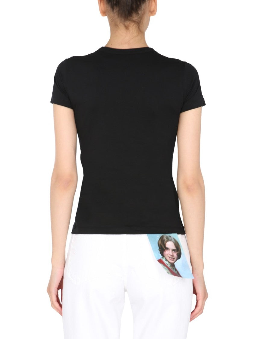 Raf Simons Fitted Graphic Print Crew Neck T-Shirt