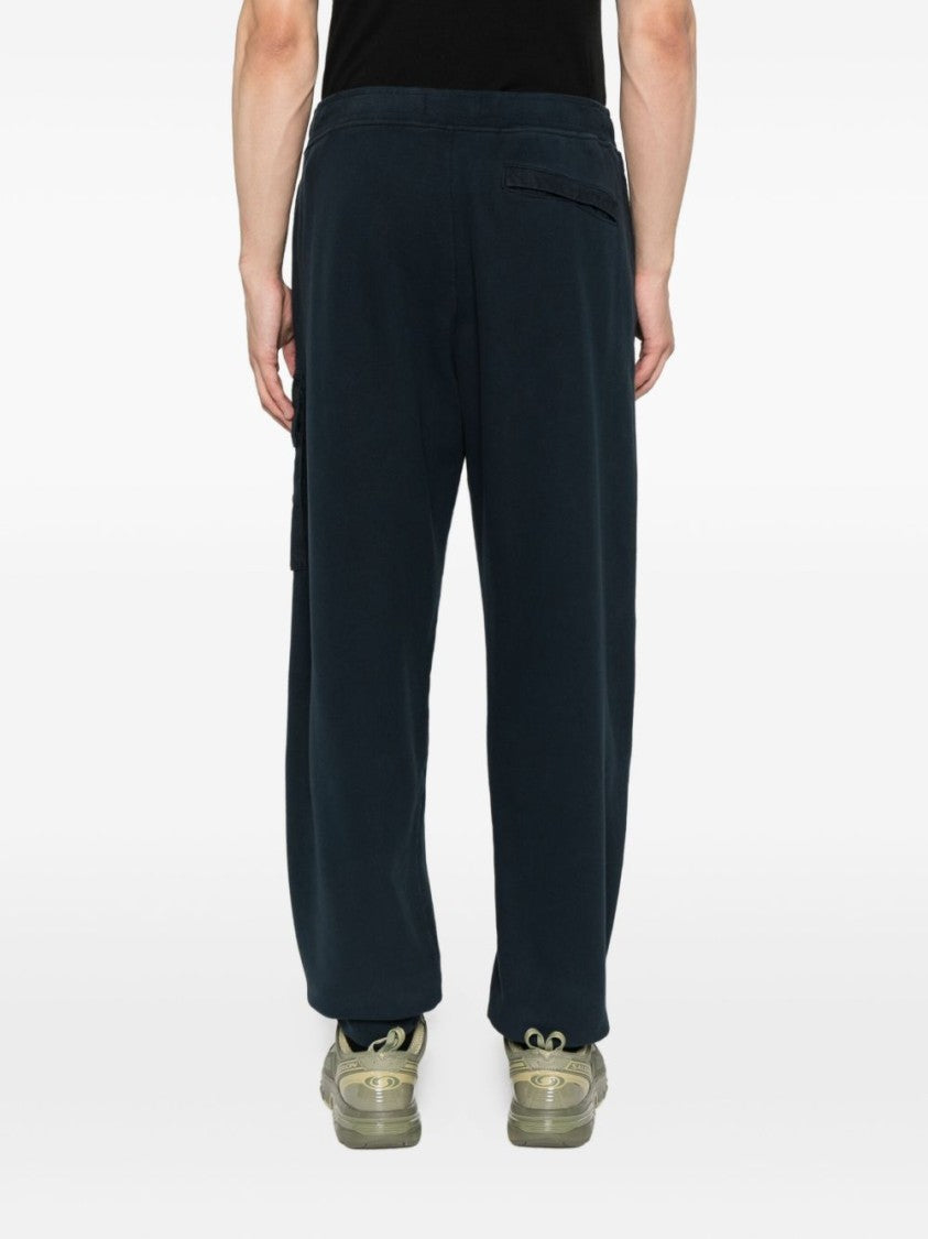 Stone Island Relaxed Fit Blue Cargo Trousers
